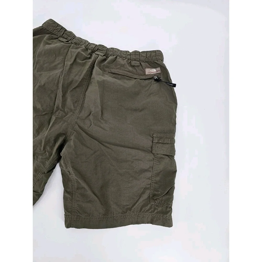 The North Face‎ Cargo Green Shorts Mens Large Nylon Stow Pocket